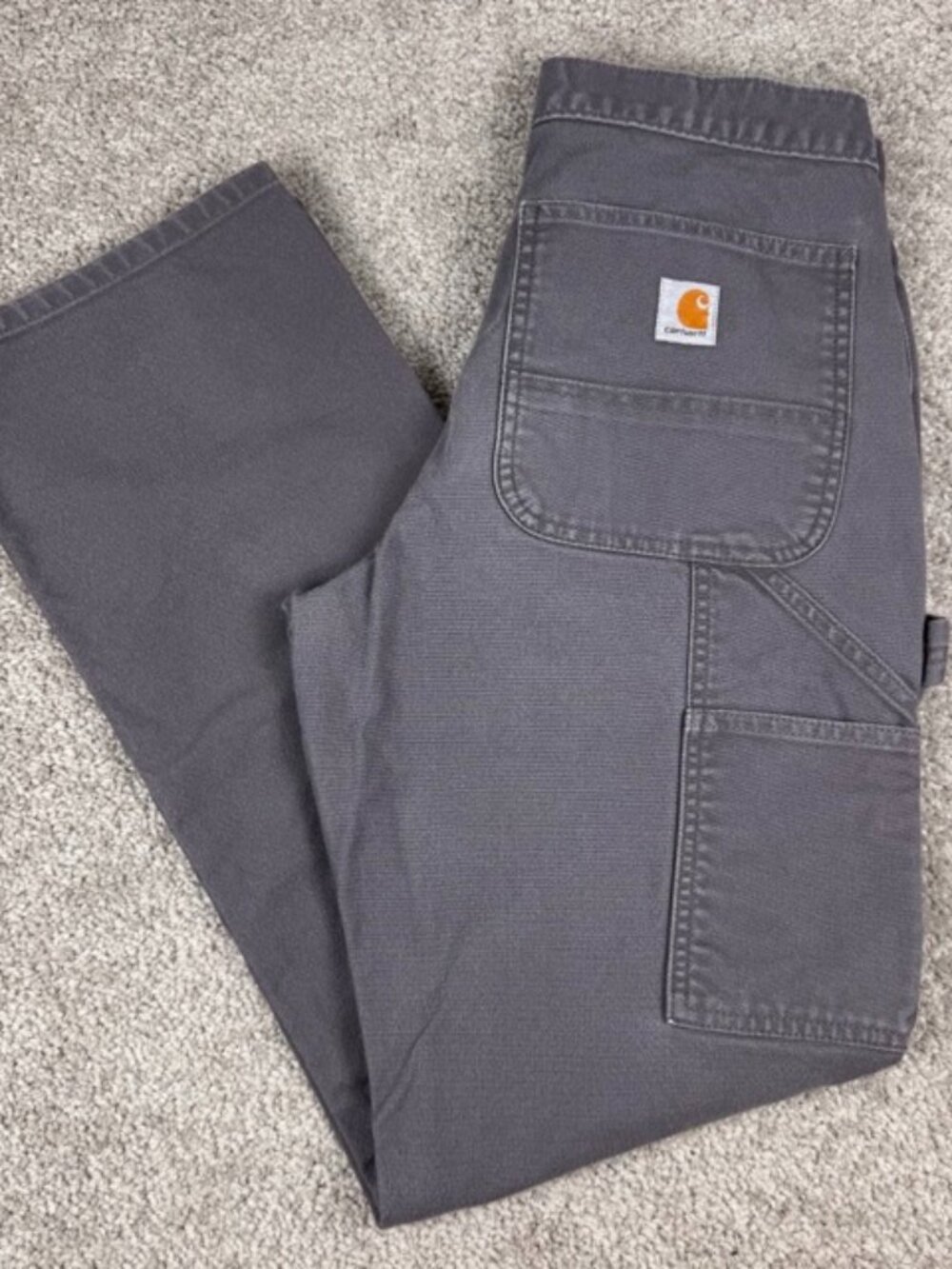 Carhartt Rugged Flex Relaxed Fit Duck Utility Work Pant Gray BN3279-M 30x32